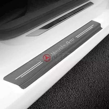 Διακοσμητικά Εσωτερικά Μασπιέ Πόρτας Carbon Look Mercedes Αυτοκόλλητα 4 Τεμάχια 