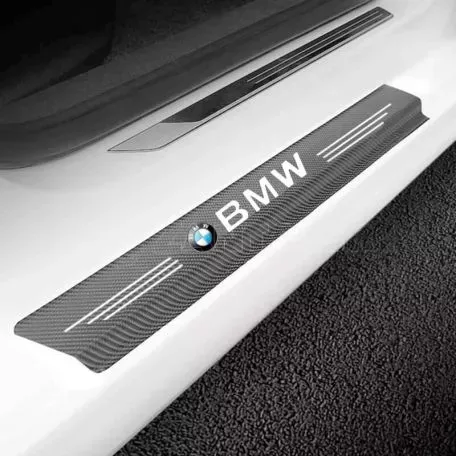 Διακοσμητικά Εσωτερικά Μασπιέ Πόρτας Carbon Look Bmw Αυτοκόλλητα 4 Τεμάχια 