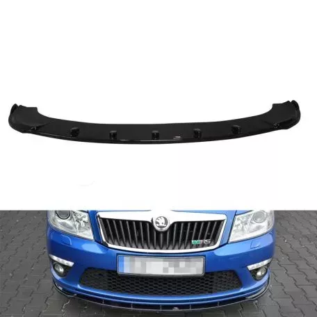 Μπροστινό Spoiler Για Skoda Octavia 2 (1Z) 09-13 RS Προφυλακτήρα Μαύρο Γυαλιστερό Από Abs Πλαστικό Maxton Design 1 Τεμάχιο 