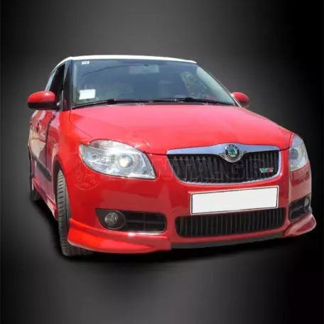 Μπροστινά Spoiler Δεξιά & Αριστερά Για Skoda Fabia 2 (5J) 07-14 Από Abs Πλαστικό 2 Τεμάχια 