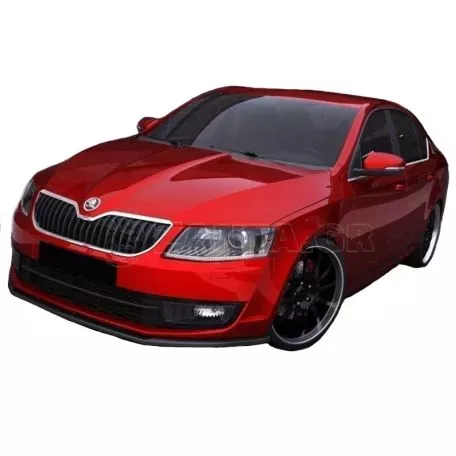Μπροστινό Spoiler Για Skoda Octavia 3 (5E) 13-20 Glossy Black Maxton Design 1 Τεμάχιο 