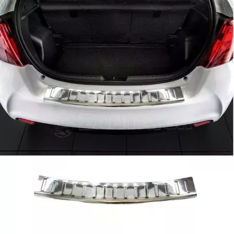 Προστατευτικό Πίσω Προφυλακτήρα Για Toyota Yaris 3 2014+ 5d Από Ανοξείδωτο Ατσάλι (Steel) 