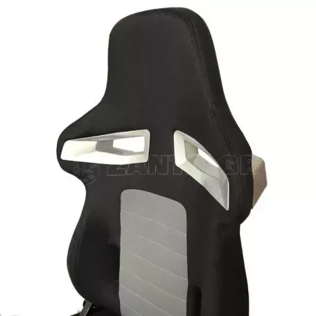 Καθίσματα Bucket GT-Sport Ύφασμα Μαύρο Γκρι Ζευγάρι 2 Τεμαχίων 