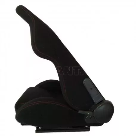 Καθίσματα Bucket Apollo Sport Ύφασμα Μαύρο Με Κόκκινες Ραφές Ζευγάρι 2 Τεμαχίων 