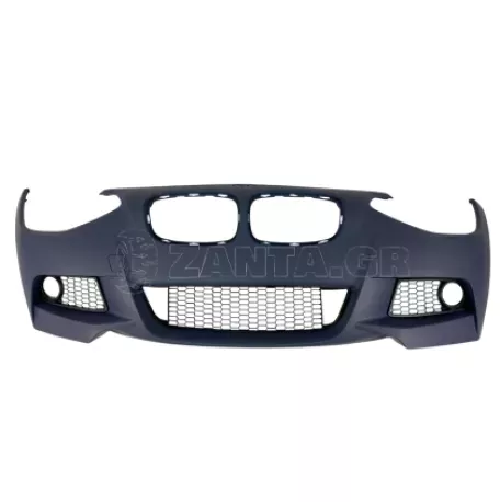 Προφυλακτήρας εμπρός για BMW 1 Series F20 (2011-2014) - M pack design με ανοίγματα parktronic και πιτσιλίθρες 