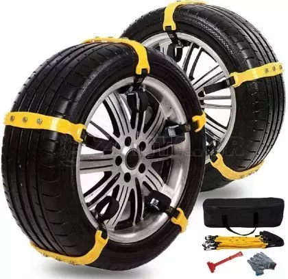 Πλαστικές αλυσίδες χιονιού για 14", 15", 16", 17", 18" ζάντες - σετ 10τμχ. για δύο τροχούς