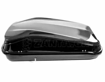 Μπαγκαζιέρα οροφής Junior Easy 145x94x40cm με 85mm στοιχεία στερέωσης με μονόπλευρο άνοιγμα και κλειδί, 420 λίτρα - μαύρη γυαλιστερή
