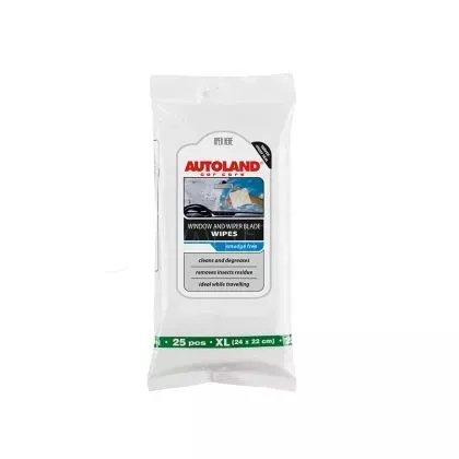 Μαντηλάκια καθαρισμού τζαμιών Glass cleaning wipes XL 25pcs