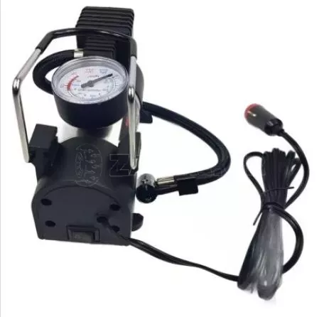 Κομπρεσέρ αέρος αυτοκινήτου 12V, 120W, 10A με μανόμετρο και αντάπτορα αναπτήρα με 3 αντάπτορες - 1 τμχ. 