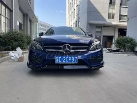 Spoiler εμπρός προφυλακτήρα για Mercedes W205 C-class (2015-2018)- μαύρо γυαλιστερό 