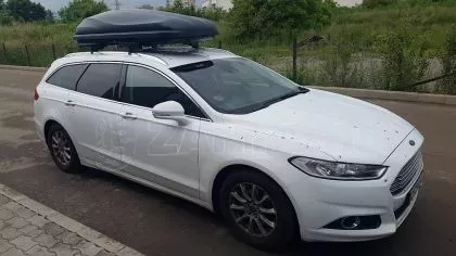 Μπαγκαζιέρα οροφής Junior Altro 200x90x41cm με διπλό άνοιγμα με κλειδί, 500 λίτρα - μαύρη 