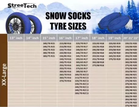 Χιονοκουβέρτες Streetech Pro Series - λευκό χρώμα - μέγεθος XXL - σετ 2τμχ. 