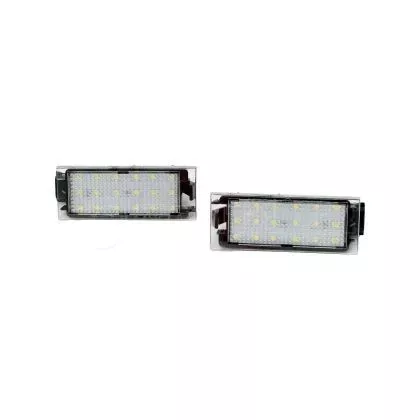 Πλαφονιέρα πίσω πινακίδας για Renalut Megane / Clio / Laguna / Twingo, 76x33 mm - 2 τμχ.