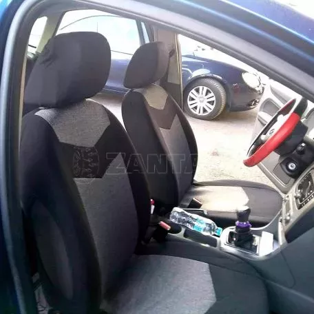 Καλύμματα Υφασμάτινα Prix All In One Μαύρο-Γκρι Ζευγάρι 4 Τεμάχια 
