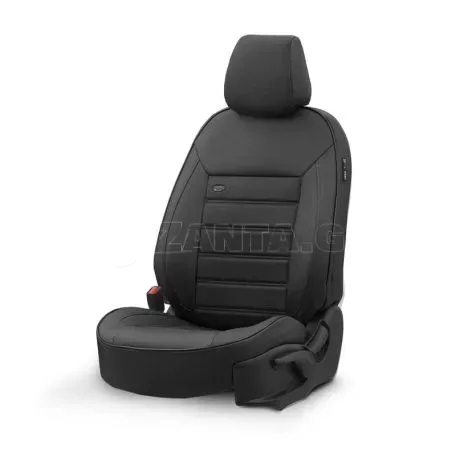 Καλύμματα Αυτοκινήτου Otom Premium Design Universal Full Δερματίνη Σετ Εμπρός / Πίσω 11 Τεμαχίων Μαύρο PRM-101 