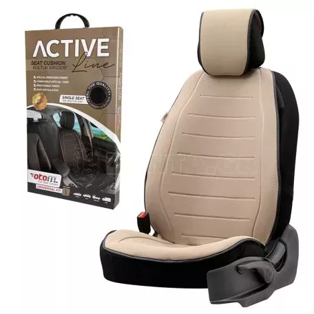 Πλατοκάθισμα Αυτοκινήτου Otom Active Line Ύφασμα Lacoste Ανάγλυφο Μπεζ ACTL-103 1 Τεμάχιο 