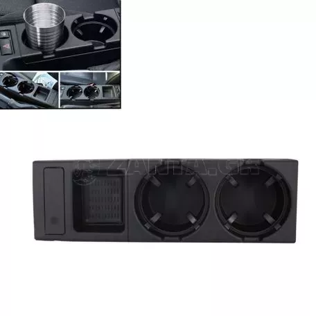 Ποτηροθήκη & Κερματοθήκη Αυτοκινήτου Για Bmw 3 E46 98-05 Μαύρη 