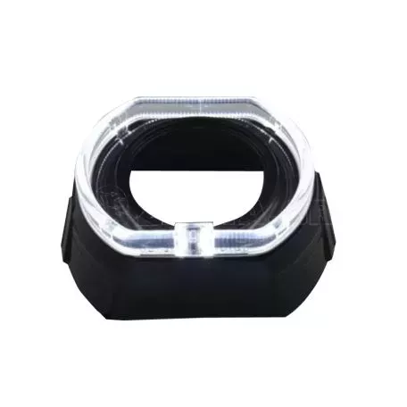 Καπάκι Για Προτζέκτορα 2.5" & 3.0" Bmw M4 Look 4D Με Led Angel Eyes Μαύρο 1 Τεμάχιο 