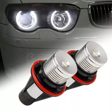 Λάμπες Led Για Angel Eyes Bmw E39 / E53 / E65 / E66 / E60 / E61 / E63 / E64 / E87 6watt Λευκές 2 Τεμάχια 
