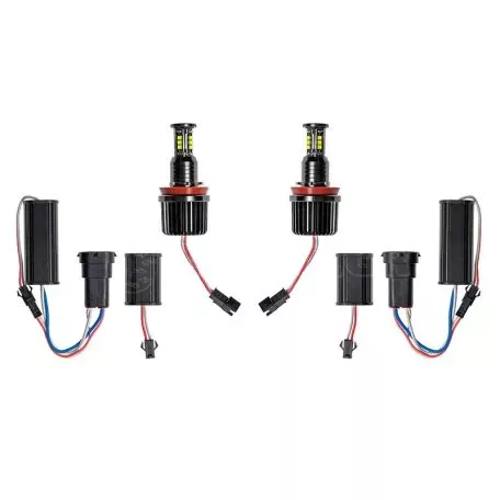 Λάμπες Led Για Angel Eyes Bmw 3 E90 / E92 / 5 E60 / X5 E70 / X6 E71 H8 120W Canbus Λευκές 2 Τεμάχια 