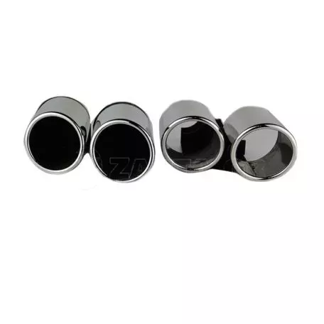 Μπούκες Εξάτμισης Διπλές Για Audi A4 B8 08-15 S4 Look 2 Τεμάχια 