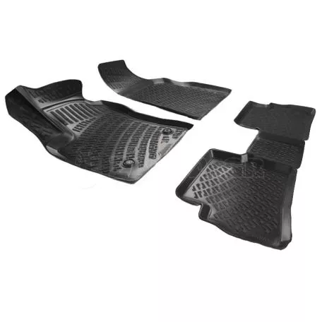 Πατάκια Σκαφάκια 3D Από Λάστιχο TPE Για Fiat Doblo 2009-2015 / Opel Combo D 11-17  RL108060/2015- Rizline 4 Τεμάχια Μαύρα 