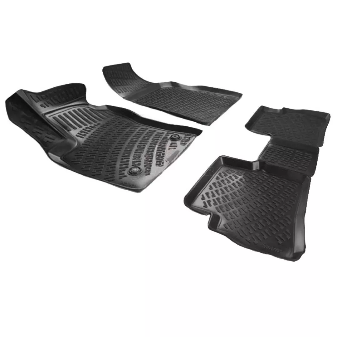 Πατάκια Σκαφάκια 3D Από Λάστιχο TPE Για Fiat Doblo 2009-2015 / Opel Combo D 11-17 RL108060/2015- Rizline 4 Τεμάχια Μαύρα