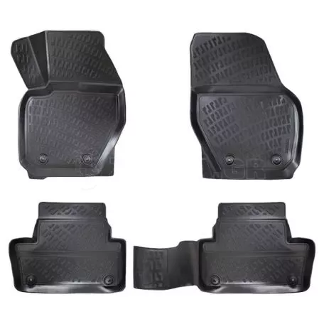 Πατάκια Σκαφάκια 3D Από Λάστιχο TPE Για Volvo ΧC-60 09-17/ΧC-70 2010- Rizline 4 Τεμάχια Μαύρα 