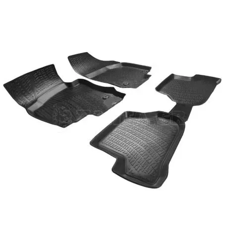 Πατάκια Σκαφάκια 3D Από Λάστιχο TPE Για VW Golf 5 V/VW Golf 6 VI/VW Jetta /VW Scirocco/VW Beetle/Skoda Octavia 2004-2013 Rizline 4 Τεμάχια Μαύρα 