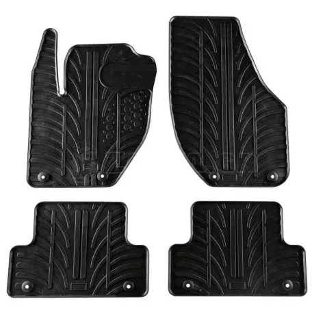 Πατάκια Αυτοκινήτου Gledring 0385 Volvo V40 2012- Μαύρο 4 Τεμάχια 