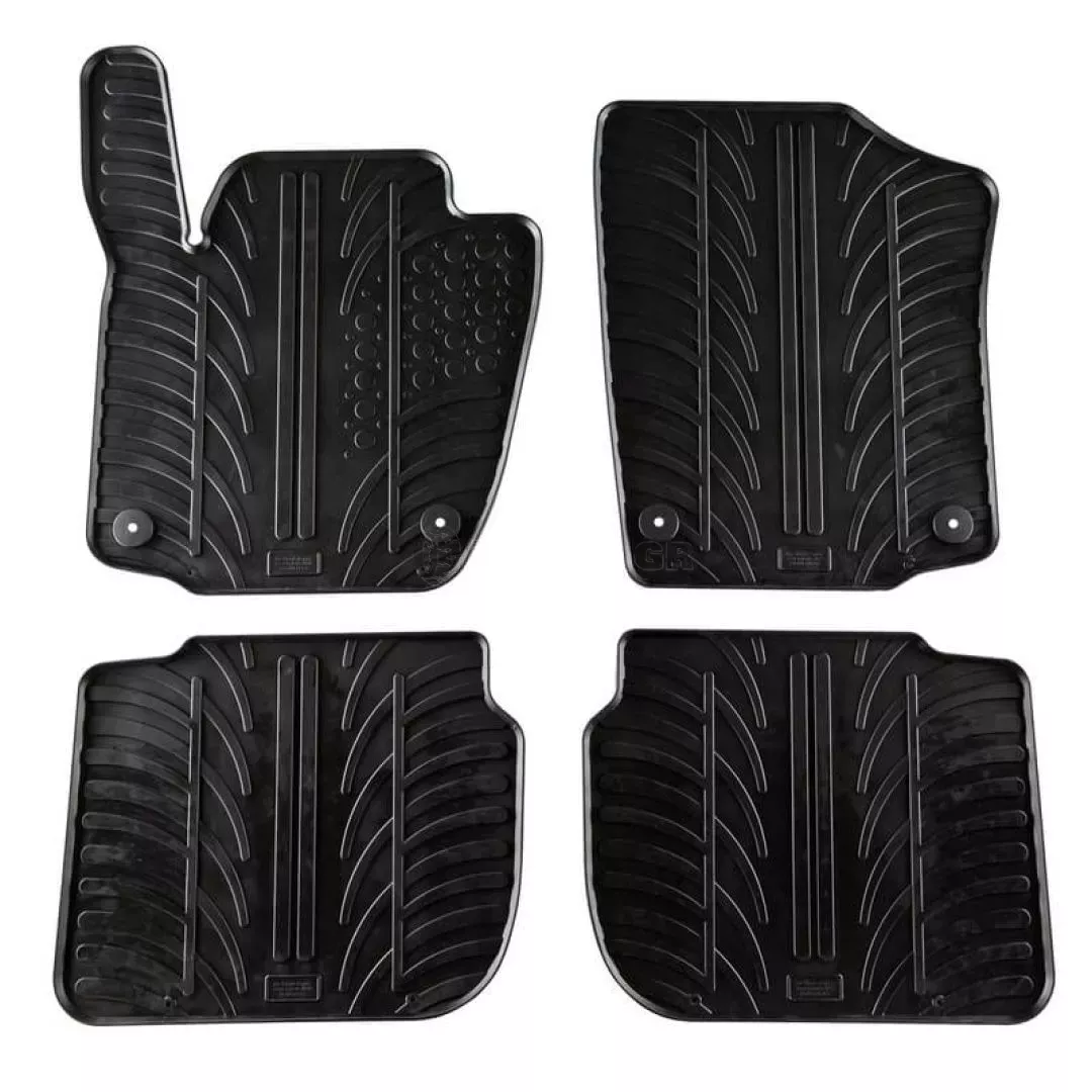 Πατάκια Αυτοκινήτου Gledring 0337 Skoda Rapid 2012 Χειροκίνητο / Seat Toledo 2013- Μαύρο 4 Τεμάχια