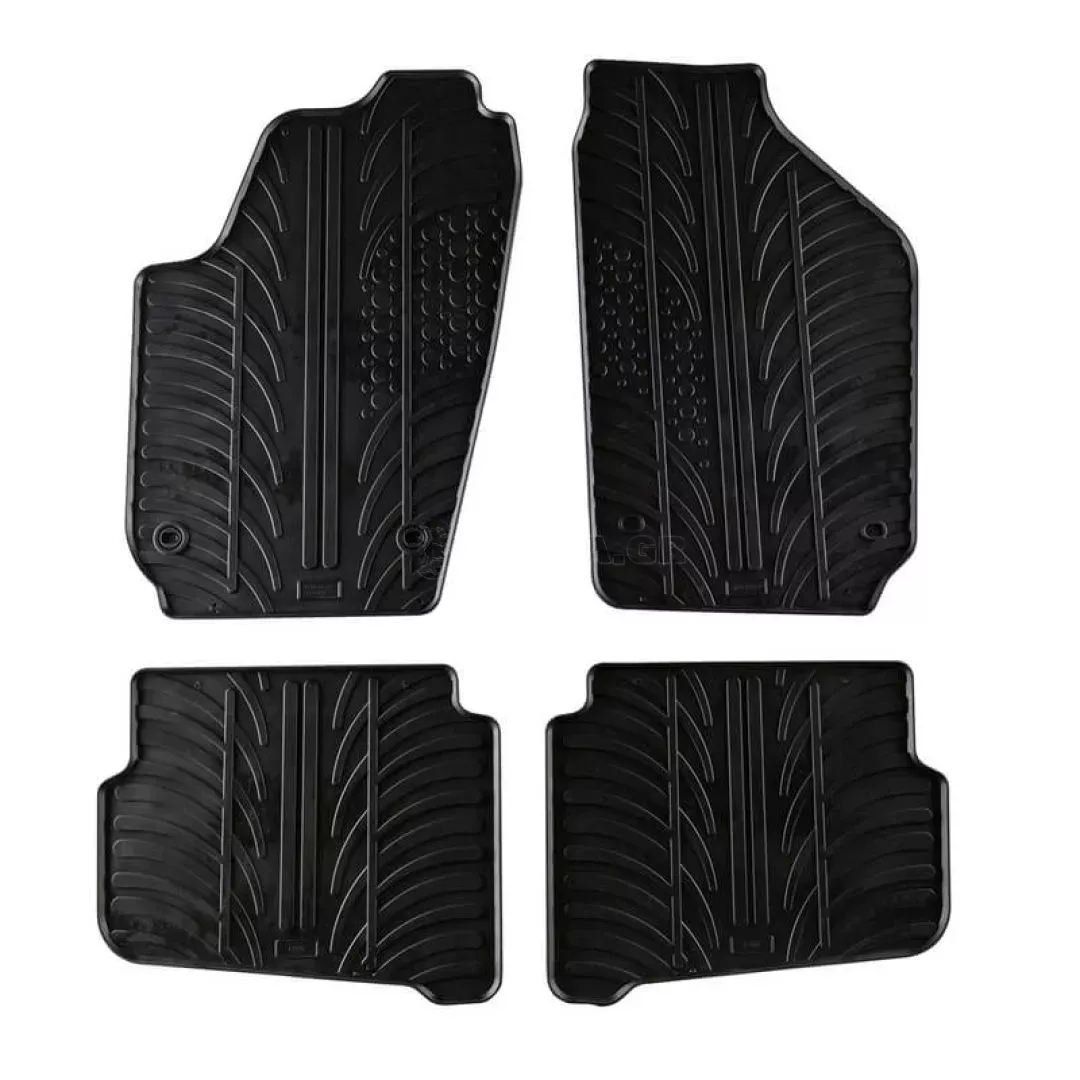 Πατάκια Αυτοκινήτου Gledring 0061 VW Polo 9N-9N3 2003-2008 / Seat Ibiza 6L 2003-2008 / Seat Cordoba 6L 2003-2008 Μαύρο 4 Τεμάχια