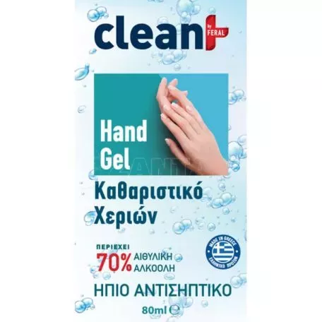Αλκοολούχο Gel Clean+ by Feral 80ML 