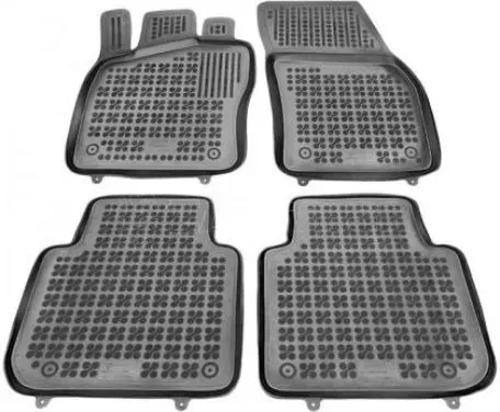 Λαστιχένια πατάκια Rezaw Plast για SKODA Kodiaq I (2016-2024) / SEAT Tarraco (2018+) / VW Tiguan Allspace (2017-2024) - τύπου σκαφάκι - 4τμχ. 