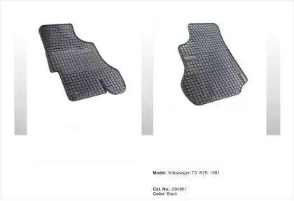 Λαστιχένια πατάκια Frogum για VW Transporter T3 (1979-1991) - 2τμχ. 