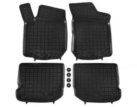 Λαστιχένια πατάκια Rezaw Plast για Wv Golf 4 / Wv Bora / VW Beetle / VW Jetta / Skoda Octavia (1997-2010) / Seat Leon και Toledo (1999-2005) - τύπου σκαφάκι - 4τμχ. 