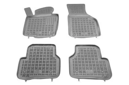 Λαστιχένια πατάκια Rezaw Plast για VW Passat B6 / B7 (2005-2014) / Tiguan (2007-2016) / Jetta (2010-2018) - τύπου σκαφάκι - γκρι - 4τμχ. 