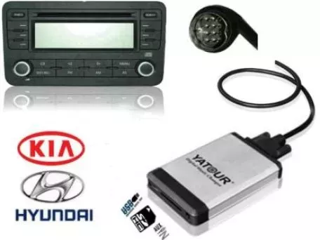 USB / MP3 Changer με Bluetooth*  για Hyundai Coupe / Sonata / Santa Fe / Tucson / Maxima / Accent  - 8 pin 