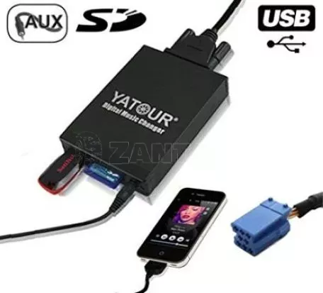 USB / MP3 Changer για Citroen C3 / C5 / C8 / Picasso / Xsara / PEUGEOT 106,206,207,307,406,407,607,806,807 εως το 2005 - με 8 pin port 