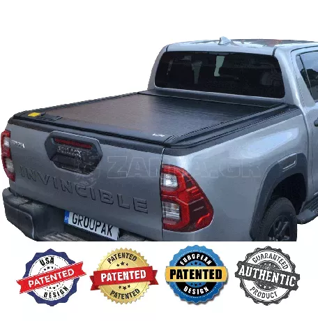 ΚΑΠΑΚΙ ΚΑΡΟΤΣΑΣ ΡΟΛΟ ΑΛΟΥΜΙΝΙΟΥ TEK 2 MAX 9080 ROLL TOYOTA HILUX REVO 2016+ & HILUX 2021+ 