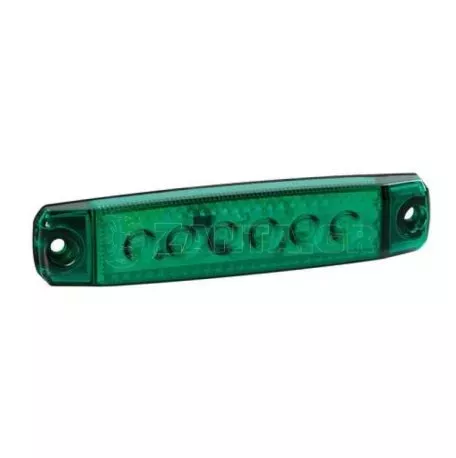 Lampa ΦΩΣ ΟΓΚΟΥ 6LED ΠΡΑΣΙΝΟ 12/24V 96mm ΑΔΙΑΒΡΟΧΟ 1ΤΕΜ. L9701.0 