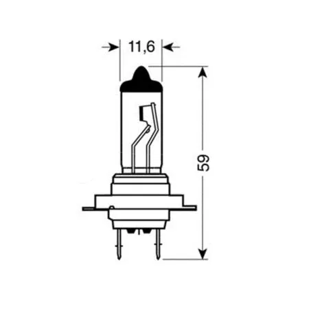 Lampa H7 XENON-BLUE 12V/100W 57mm 4.500Κ L5818.7 
