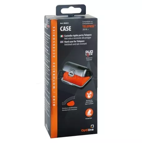 Optiline Θήκη CaseTelepass Hard Case της σειράς Optiline για μεταφορά e-pass/telepass με διαστάσεις 67 x 48 x 28 mm, συμβατή με Βάσεις Στήριξης Κινητού Optiline για Μηχανή με σύστη 