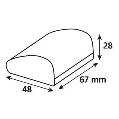 Optiline Θήκη CaseTelepass Hard Case της σειράς Optiline για μεταφορά e-pass/telepass με διαστάσεις 67 x 48 x 28 mm, συμβατή με Βάσεις Στήριξης Κινητού Optiline για Μηχανή με σύστη 