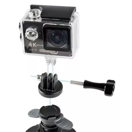 Optiline Αντάπτορας Μεταφοράς για Action Camera της σειράς Optiline με σύστημα Duolock, συμβατός με Βάσεις Στήριξης Κινητού ή Action Camera Optiline και Θήκες για Action Cameras 90 