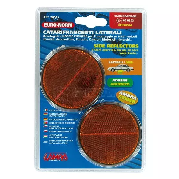 Lampa ΑΝΤΑΝΑΚΛΑΣΤΙΚΑ ΣΤΡΟΓΓΥΛΑ ΠΟΡΤΟΚΑΛΙ 65mm 2ΤΕΜ. L2054.5
