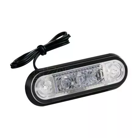 Lampa ΦΩΣ ΟΓΚΟΥ ΦΟΡΤΗΓΟΥ 24V 3 LED 80x22mm ΠΟΡΤΟΚΑΛΙ - 1 ΤΕΜ. L9700.6 