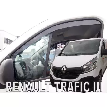 Heko ΑΝΕΜΟΘΡΑΥΣΤΕΣ ΑΥΤΟΚΙΝΗΤΟΥ ΓΙΑ OPEL VIVARO II 2014> / RENAULT TRAFIC III 2014>/ NISSAN NV300 2018> - ΖΕΥΓΑΡΙ ΑΠΟ ΕΥΚΑΜΠΤΟ ΦΙΜΕ ΠΛΑΣΤΙΚΟ (ΚΑΛΥΠΤΟΥΝ ΚΑΙ ΤΟ ΦΙΝΙΣΤΡΙΝΙ) HEKO - 2 Τ 
