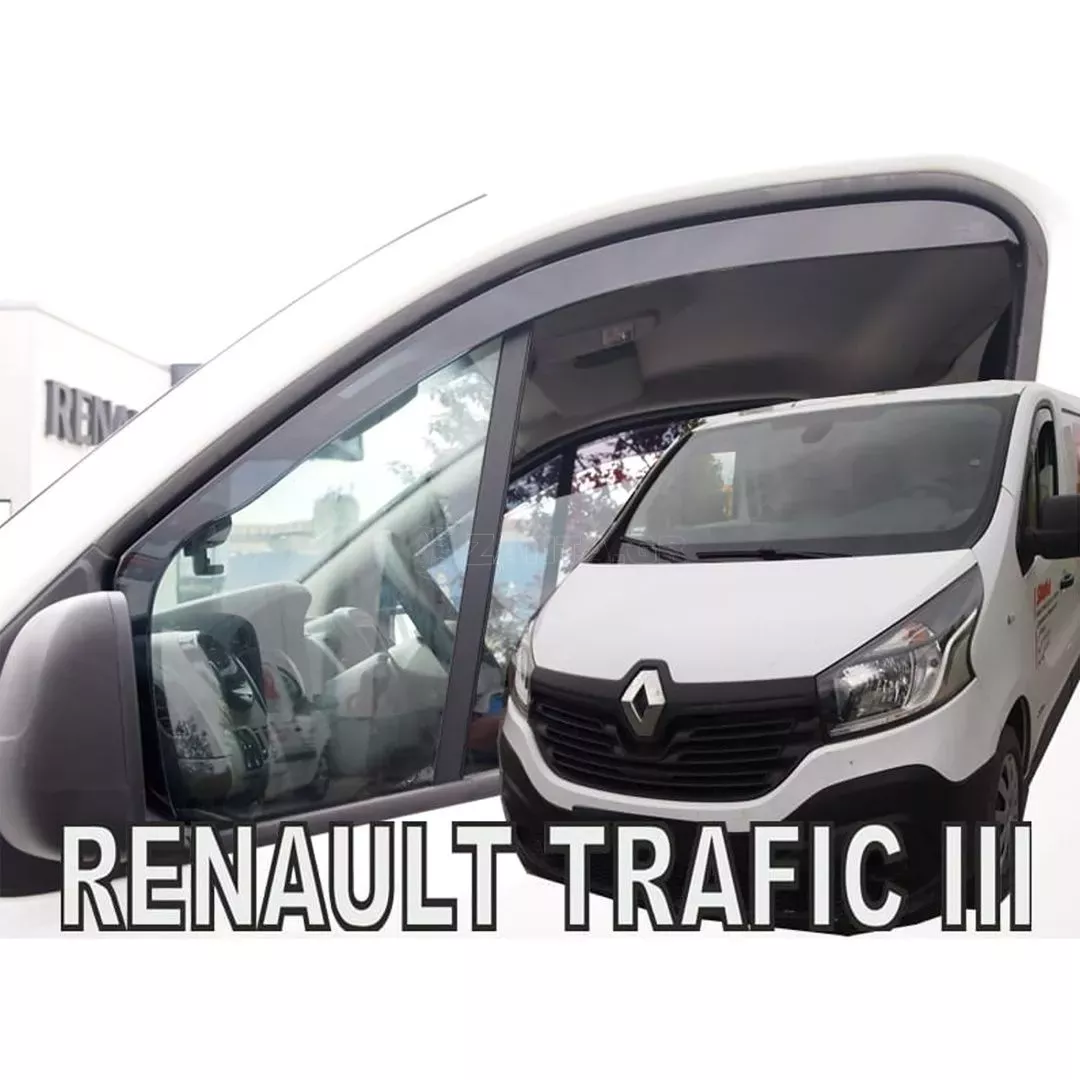 Heko ΑΝΕΜΟΘΡΑΥΣΤΕΣ ΑΥΤΟΚΙΝΗΤΟΥ ΓΙΑ OPEL VIVARO II 2014> / RENAULT TRAFIC III 2014>/ NISSAN NV300 2018> - ΖΕΥΓΑΡΙ ΑΠΟ ΕΥΚΑΜΠΤΟ ΦΙΜΕ ΠΛΑΣΤΙΚΟ (ΚΑΛΥΠΤΟΥΝ ΚΑΙ ΤΟ ΦΙΝΙΣΤΡΙΝΙ) HEKO - 2 Τ