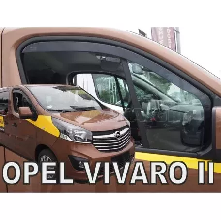 Heko ΑΝΕΜΟΘΡΑΥΣΤΕΣ ΑΥΤΟΚΙΝΗΤΟΥ ΓΙΑ OPEL VIVARO II 2014> / RENAULT TRAFIC III 2014>/ NISSAN NV300 2018> - ΖΕΥΓΑΡΙ ΑΠΟ ΕΥΚΑΜΠΤΟ ΦΙΜΕ ΠΛΑΣΤΙΚΟ (ΚΑΛΥΠΤΟΥΝ ΚΑΙ ΤΟ ΦΙΝΙΣΤΡΙΝΙ) HEKO - 2 Τ 